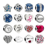 925 Silver Beads For Bracelets DIY Jewelry Making Charms Crystals