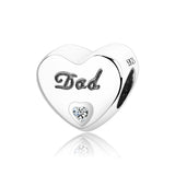 925 Silver Magnolia Bloom/Heart/Crosses Charms, DIY Jewelry Making