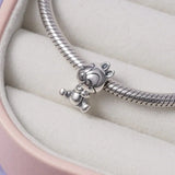 925 Silver Squirrel Girl Bully Pitbull Charm Pendant Bracelet Gift