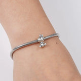 925 Silver Squirrel Girl Bully Pitbull Charm Pendant Bracelet Gift