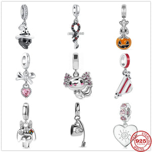 925 Silver Axolotl Charm Pendant Bracelet Gift