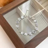 925 Silver Bear Bracelet Geometric Shape Party Gift Women Jewelry
