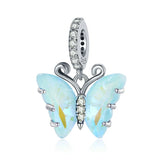 925 Silver Bear Butterfly Love Charm Pendant For Women Bracelet