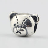 925 Silver Bear Charm Bead European Troll Bracelet Jewelry