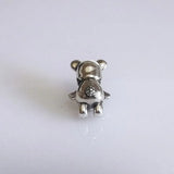 925 Silver Bear Doll Charm Bead Bracelet Jewelry