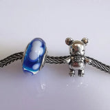 925 Sterling Silver Bear Doll Charm Bead European Bracelet Jewelry