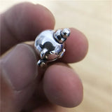925 Sterling Silver Bear Ice cream Clip Charm Bead European Bracelet