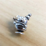 925 Sterling Silver Bear Ice cream Clip Charm Bead European Bracelet