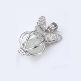 925 Silver Butterfly Charm Bead Glow Bracelet Jewelry