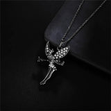 925 Silver Elf Pendant Zircon Little Girl Necklace