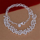 925 Silver Fringe Beads Jewelry Set for Women Party Wedding