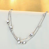 925 Silver Stars Bracelets Women Party Wedding Jewelry