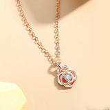 925 Silver Beauty With Beast Pendant Couple Necklace