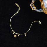 925 Silver Bell Tassel Bracelet: Holiday Gift for Girlfriend