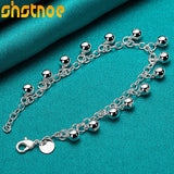 925 Silver Bells Bracelet Women Party Engagement Wedding Birthday Gift