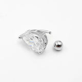 925 Sterling Silver Belly Button Ring CZ Navel Piercing Jewelry