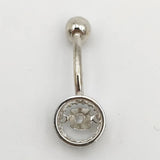 925 Silver Belly Button Ring 14G Navel Piercing Jewelry for Women