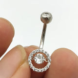 925 Silver Belly Button Ring 14G Navel Piercing Jewelry for Women