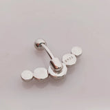 925 Silver Opal Belly Button Ring Navel Piercing Jewellery