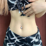 925 Silver Belly Piercing Button Snake Head Bananabell Rings Navel Jewelry