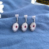 925 Silver Belly Piercing Button Snake Head Bananabell Rings Navel Jewelry