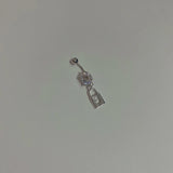 925 Silver Rabbit Body Ring for Navel Piercing