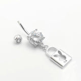 925 Silver Rabbit Body Ring for Navel Piercing