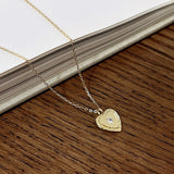 925 Silver Birthstone Heart Pendant Necklace for Mom