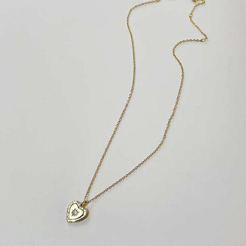 925 Silver Birthstone Heart Pendant Necklace for Mom