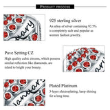 925 Silver Birthstone Round Bead for European Charms Bracelet