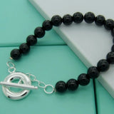 925 Silver Agate OT Buckle Bracelet Charm Wedding Party Jewelry Gift