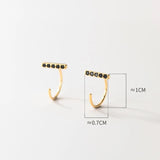 925 Silver CZ Ear Clip Earrings Wedding Party Gift Jewelry