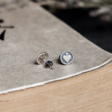925 Silver Hearts Stud Earrings Women Punk Vintage Wedding Jewelry