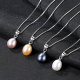 925 Silver Pearl Necklace for Women - Elegant Design