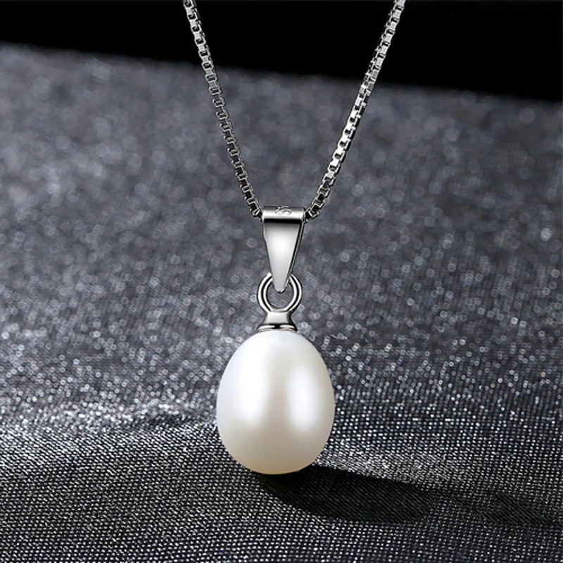925 Silver Pearl Necklace for Women - Elegant Design