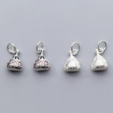925 Silver Money Bag Charms For Bracelets Making 13x9mm