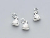 925 Silver Money Bag Charms For Bracelets Making 13x9mm