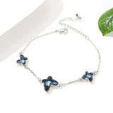 925 Silver Crystal Butterfly Necklace Women's Jewelry Love Wedding Gift