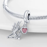 925 Silver Zircon High Heels Charm for Bracelet Making
