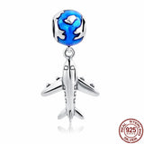 925 Silver Zircon High Heels Charm for Bracelet DIY