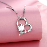 925 Silver Sea Turtle Necklace I Love You Forever Pendant