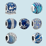 925 Silver Swirls Charm Beads for Bracelet Jewelry Making