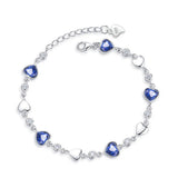 925 Silver Zircon Bracelets For Women Wedding Jewelry