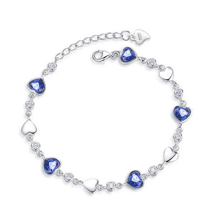 925 Silver Zircon Bracelets For Women Wedding Jewelry