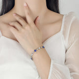 925 Silver Zircon Bracelets For Women Wedding Jewelry