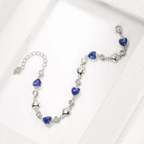 925 Silver Zircon Bracelets For Women Wedding Jewelry
