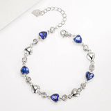 925 Silver Zircon Bracelets For Women Wedding Jewelry