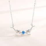 925 Silver Zircon Dolphin Charm Necklace Pendant Choker Statement Jewelry