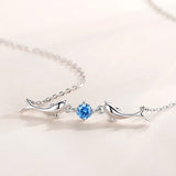 925 Silver Zircon Dolphin Charm Necklace Pendant Choker Statement Jewelry