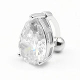 925 Silver Water Drop Belly Button Ring